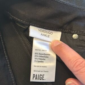 Paige - verdugo ankle coated denim Black